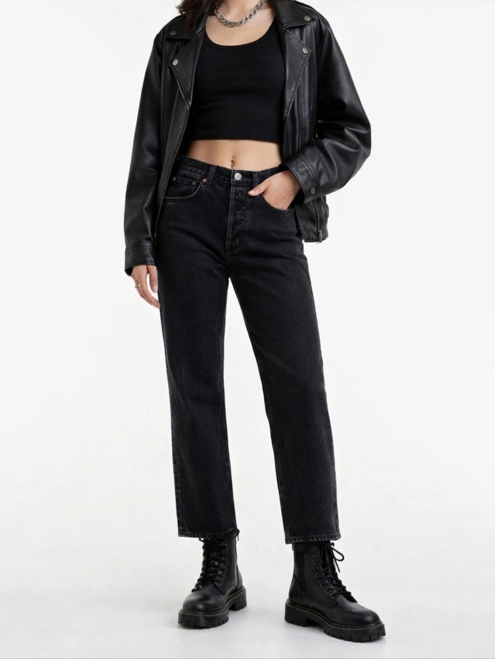 Denim Forum 26 Aritzia The '90s Joni Hi-Rise Loose Jean In Black Eyeliner 26